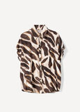 Camicia Cecil in rayon stampato MARRONE Donna immagine n. 5