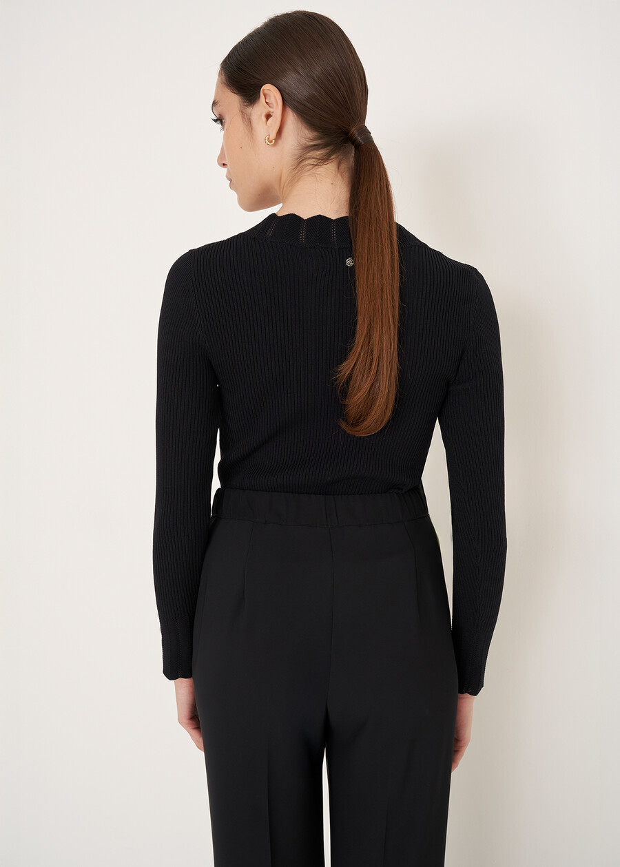 Matisse slim-fit knit top NERO BLACK Woman , image number 3
