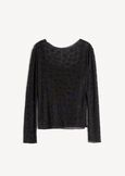 T-shirt Soleil mesh con strass NERO Donna immagine n. 5