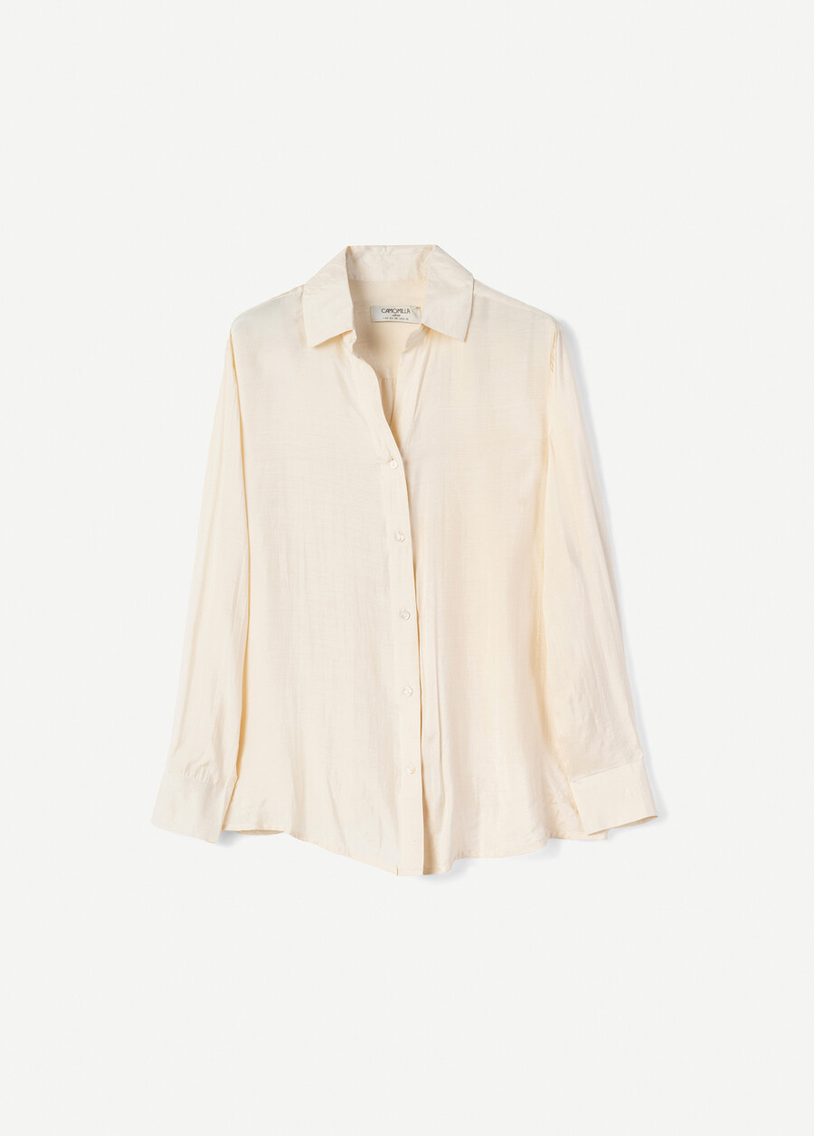 Camicia Campbell in seta e viscosa BLUBEIGE LATTEBLUE TURCHESEVIOLA MULBERRY Donna , immagine n. 4