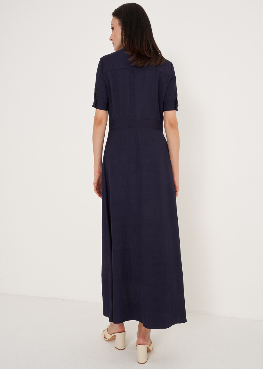 Amelia linen-viscose shirt dress BLU Woman , image number 4