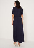 Amelia linen-viscose shirt dress BLU Woman image number 4
