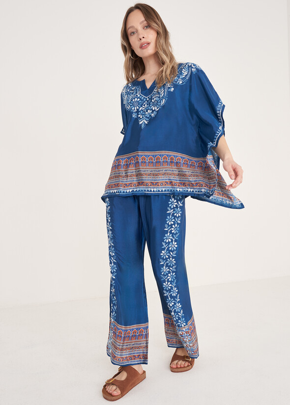 Pantaloni Paly Flare Fantasia BLU OTTANIO Donna null