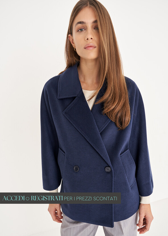 Cleope cloth double-breasted jacket BLU Woman null
