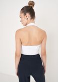 Top Taddeo in jersey BIANCO WHITENERO BLACK Donna immagine n. 3