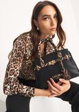 Gift Idea – Deer-Print Shopper e Animalier-Detail NERO BLACK Woman image number 2