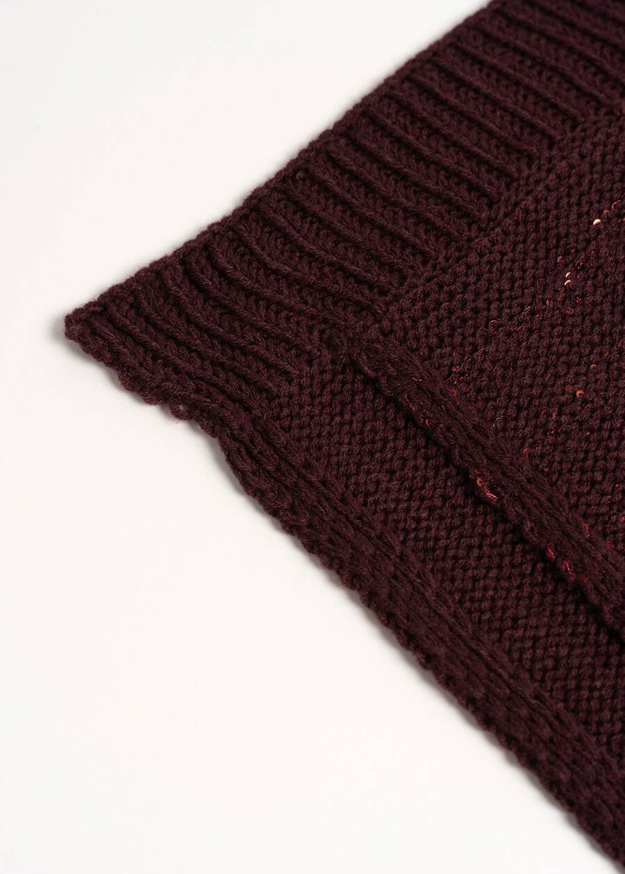 Sciarpa Sindy con paillettes e tasche BLU AVIONVIOLA VINACCIA Donna , immagine n. 3