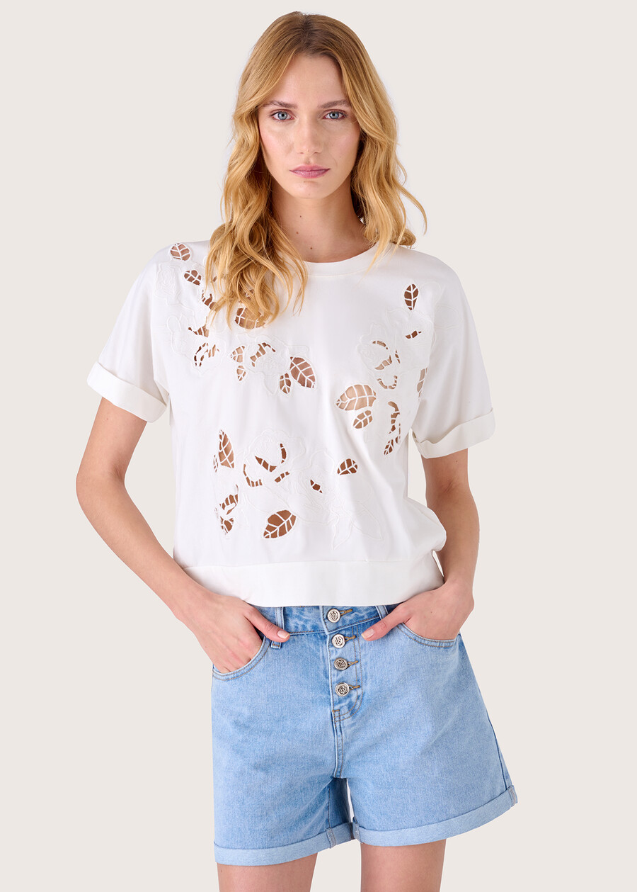 T-shirt Syria con scollo a barca BIANCO Donna , immagine n. 1