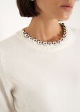 Marisol sweater with jewel detail ROSSOBEIGE LATTE Woman image number 2