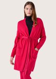Circus long cardigan ROSSO MAGENTABLU GRAFITE Woman image number 1