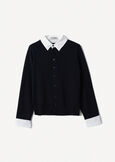 Cardigan Crazy con dettagli camicia BLUBIANCO WHITE Donna immagine n. 5