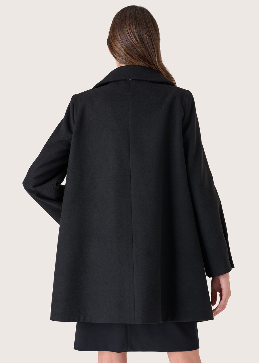 Cappotto in panno Sara NERO BLACK Donna , immagine n. 3