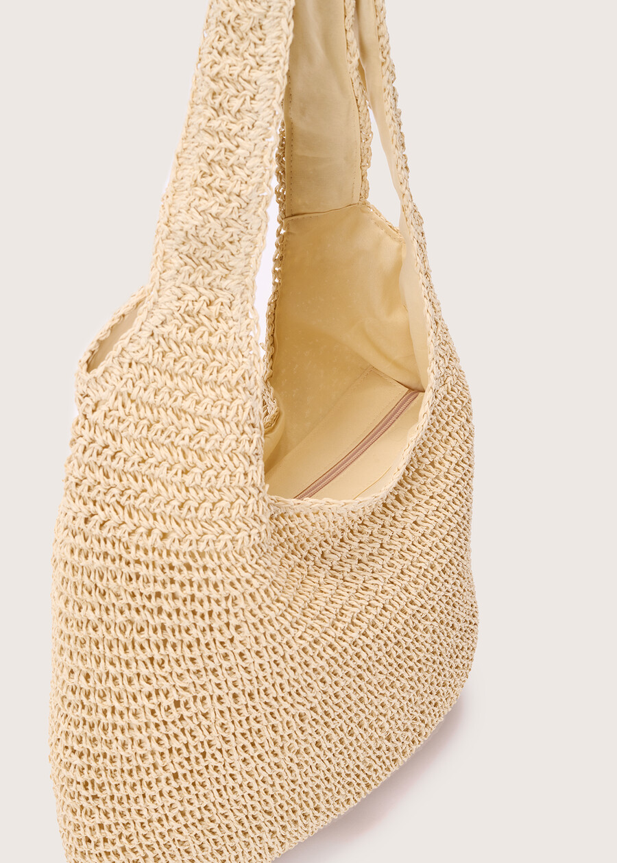 Badra straw sack bag BEIGE NAVAJO Woman , image number 2