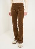 Pantaloni Cindy flare in velluto VERDEMARRONE Donna immagine n. 2