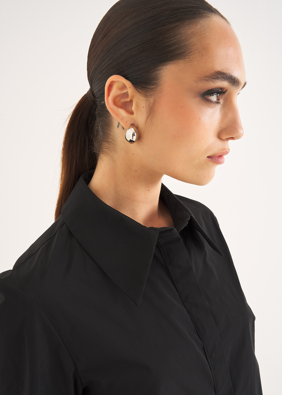 Cynthia taffeta shirt NERO BLACK Woman , image number 2