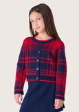 Maya girl's jersey BLUE OLTREMARE  Woman image number 1