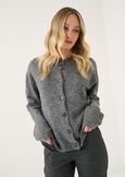 Cardigan Condor scollo tondo GRIGIO MEDIUM GREYMARRONE Donna immagine n. 1