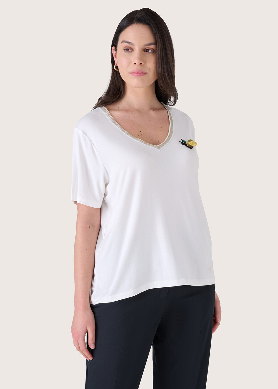 T-shirt Susy in ecovero BIANCO ORCHIDEA Donna , immagine n. 1