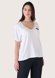 Susy ecovero t-shirt BIANCO ORCHIDEA Woman image number 1