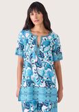 Kurta Claude in crepe BLUE TURCHESE Donna immagine n. 1