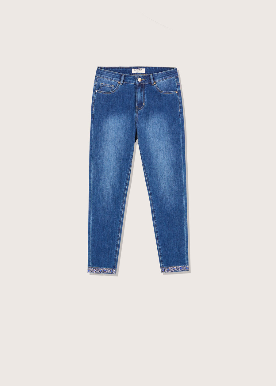 Paryl denim Capri trousers DENIM Woman , image number 5