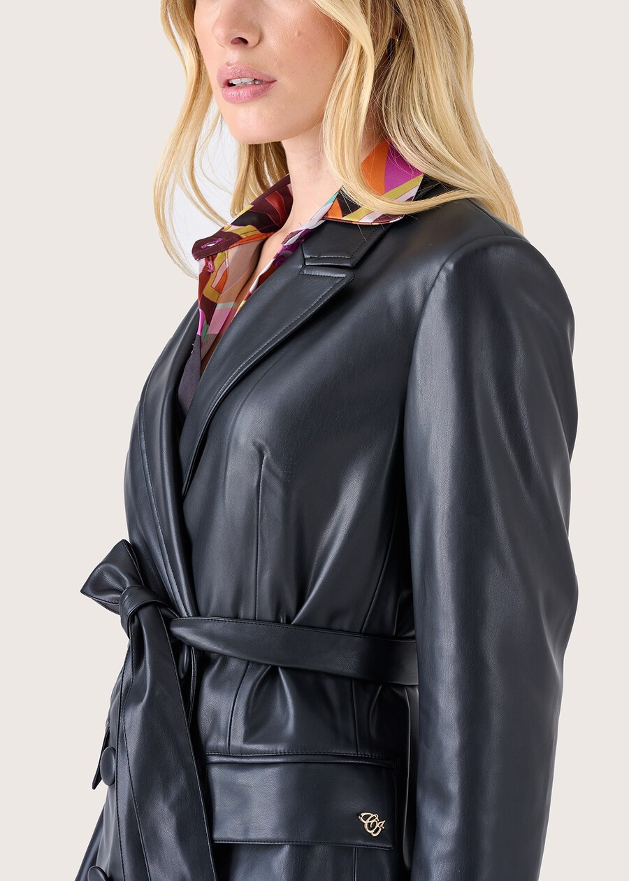 Trench Greg in ecopelle NERO BLACK Donna , immagine n. 3