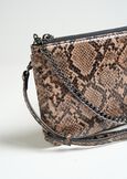 Tonga python-effect crossbody bag MARRONE Woman image number 2