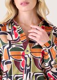 Carmen satin shirt VERDE GOLDEN Woman image number 2