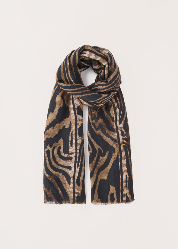 Sely animalier pattern scarf, Woman, Scarves and stoles