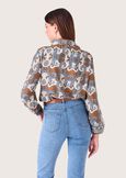 Courtney V neck blouse MARRONE TIERRA Woman image number 3