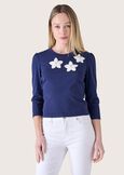 Selly cotton jersey BLU Woman image number 1
