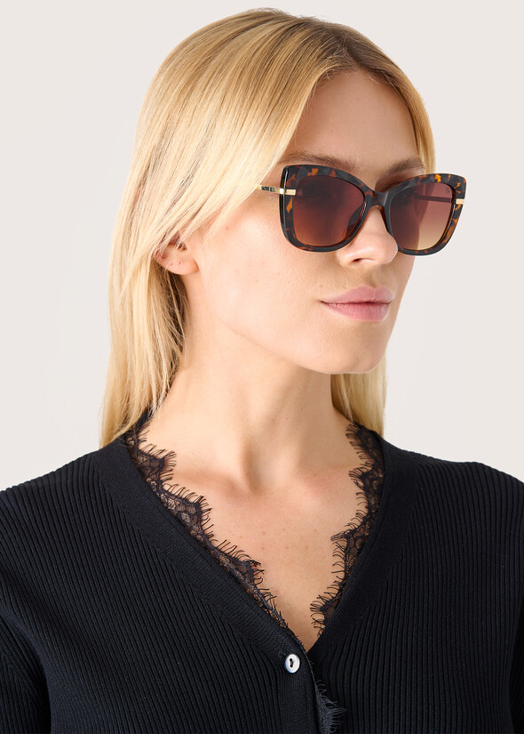 Occhiali da sole modello gatta NERO BLACKVERDE HAVANA Donna null