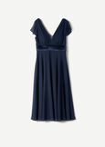 Addison chiffon dress BLUE OLTREMARE  Woman image number 5