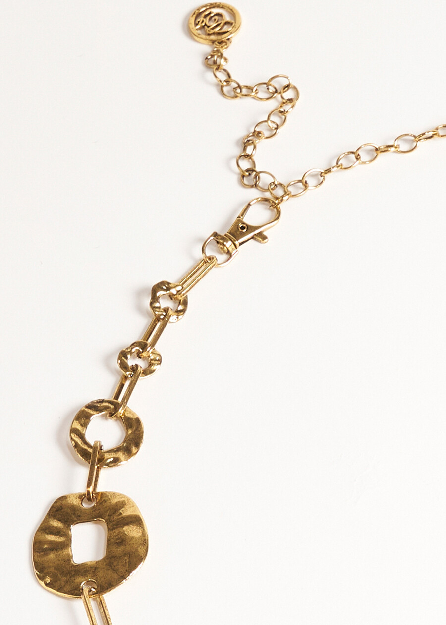 Corin hammered medallion belt GOLD Woman , image number 3