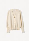 Clarence V-neck cardigan ROSSOBEIGE LATTE Woman image number 4