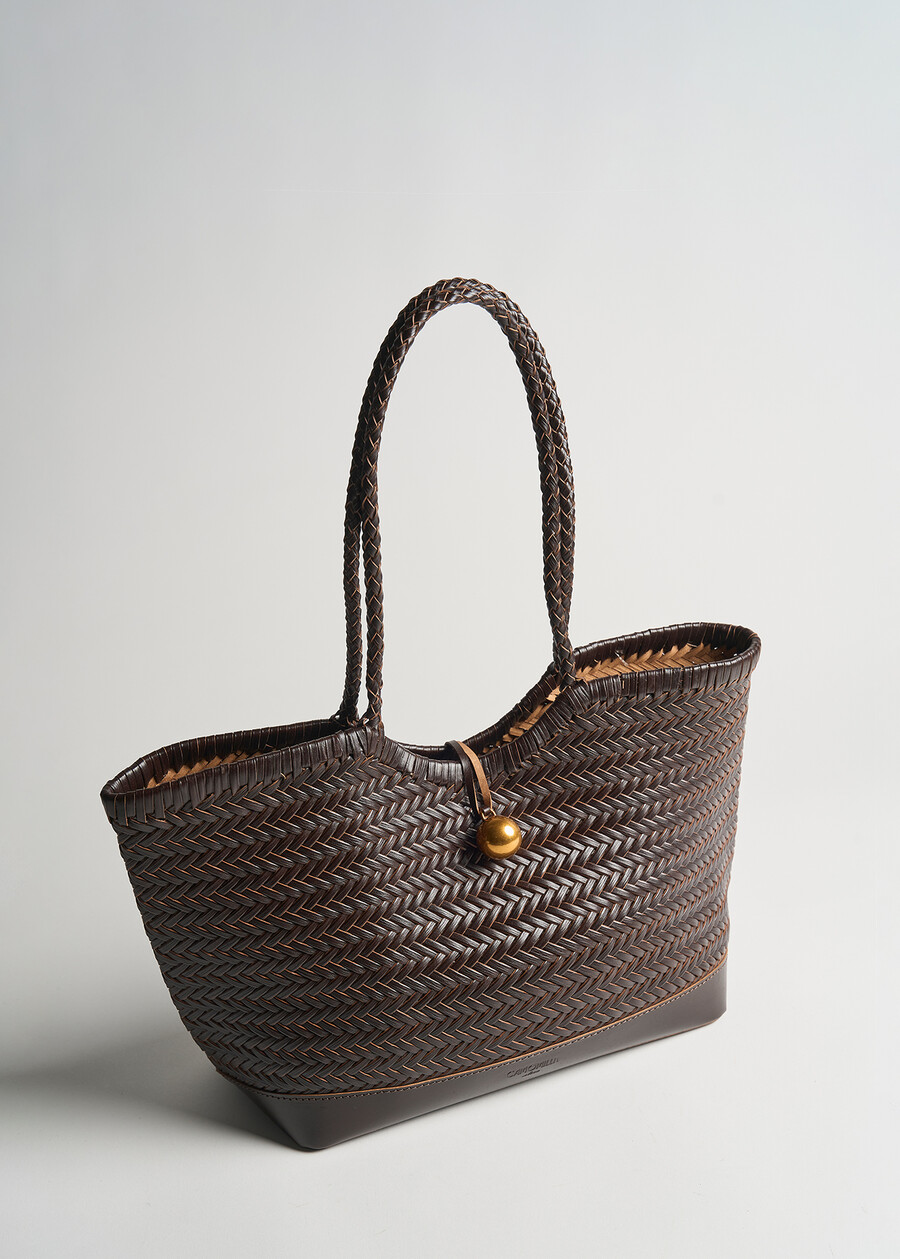 Brilyn Laboratory shopping bag MARRONE Woman , image number 2