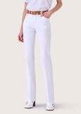 Pantalone Cindy in cotone BIANCO Donna immagine n. 2