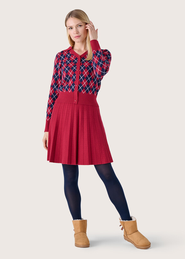 Gonna Gery in maglia ROSSO CARPET Donna null