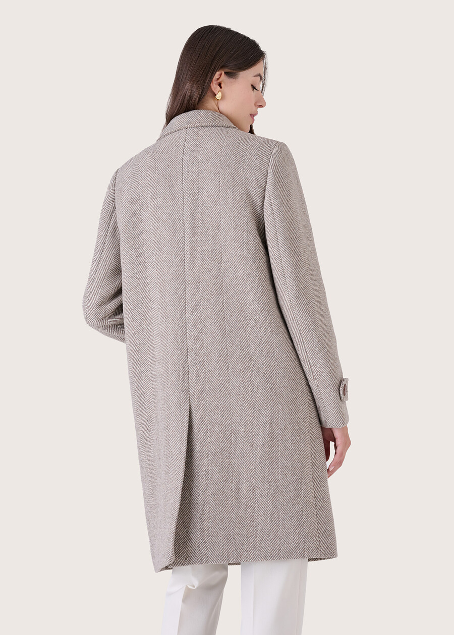 Colet woolen coat GRIGIO TORTORANERO BLACK Woman , image number 5