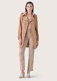 Teo double-breasted trench coat BEIGE DUNEBLU MEDIUM BLUE Woman image number 2