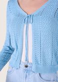 Marcy cardigan with lurex BLU SURF Woman image number 2