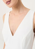 Amy tailored dress with feathers BIANCO WHITE Woman image number 4