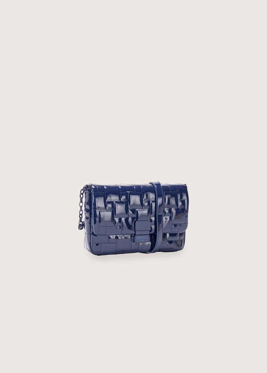 Briant patent leather clutch bag BLU Woman , image number 2