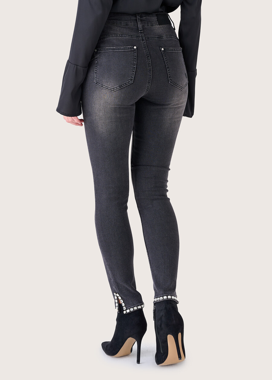 Pantalone Donny in denim di cotone GREY DENIM Donna , immagine n. 4
