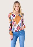 Blusa Kate in satin MARRONE SUGHERO Donna immagine n. 1