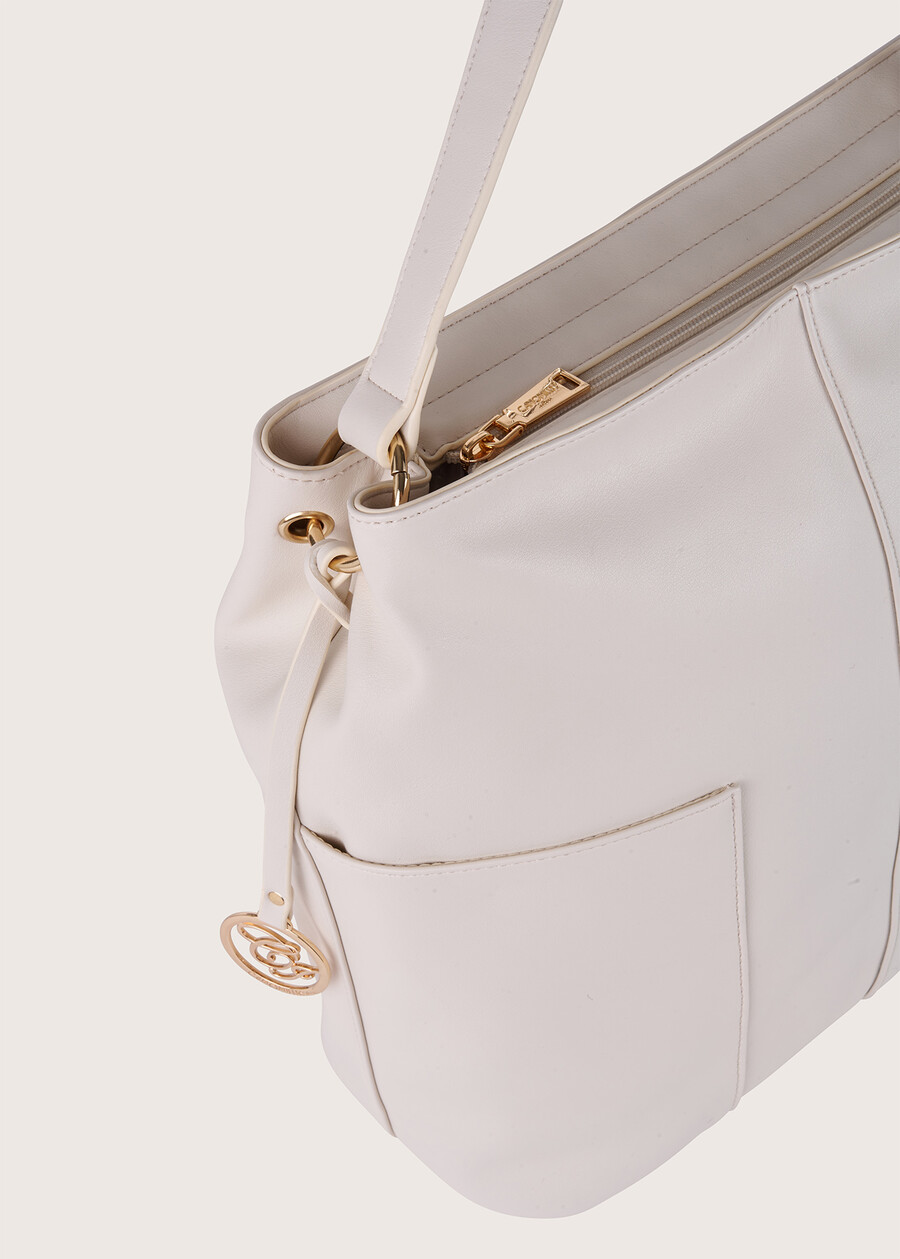 Beryl eco-leather shopping bag BEIGE LANANERO Woman , image number 2