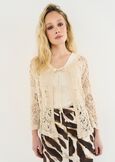 Cardigan Chandra in filo di cotone BEIGE LIGHT BEIGE Donna immagine n. 1