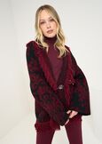 Cardigan Micaela jacquard con frange MARRONENERO Donna immagine n. 1