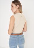 Soya armhole top BEIGE GREIGE Woman image number 3