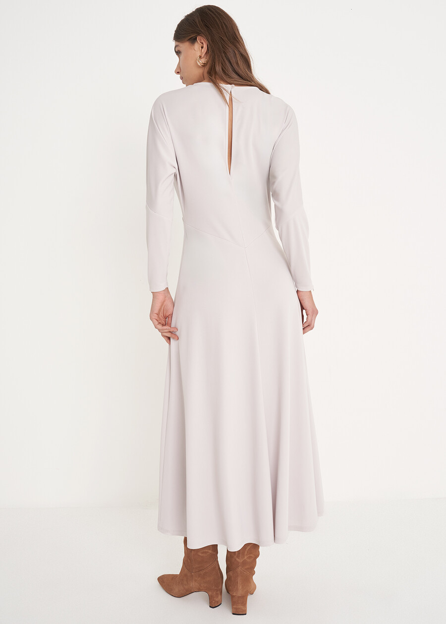 Abito lungo Amir in jersey GRIGIO GREY Donna , immagine n. 3
